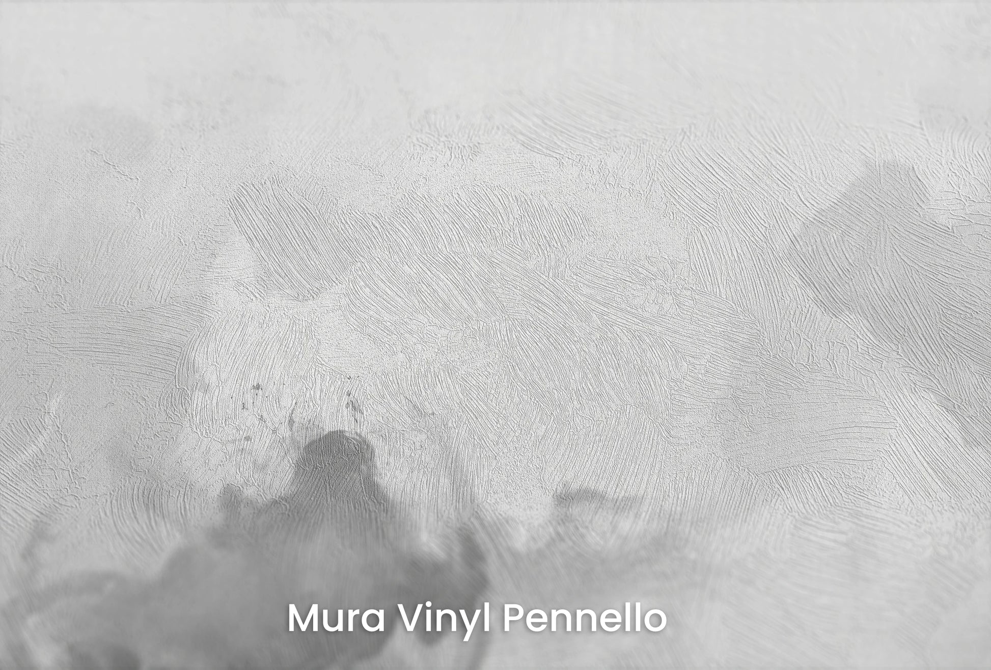 Zbliżenie na artystyczną fototapetę o nazwie Muted Turmoil na podłożu Mura Vinyl Pennello - faktura pociągnięć pędzla malarskiego.
