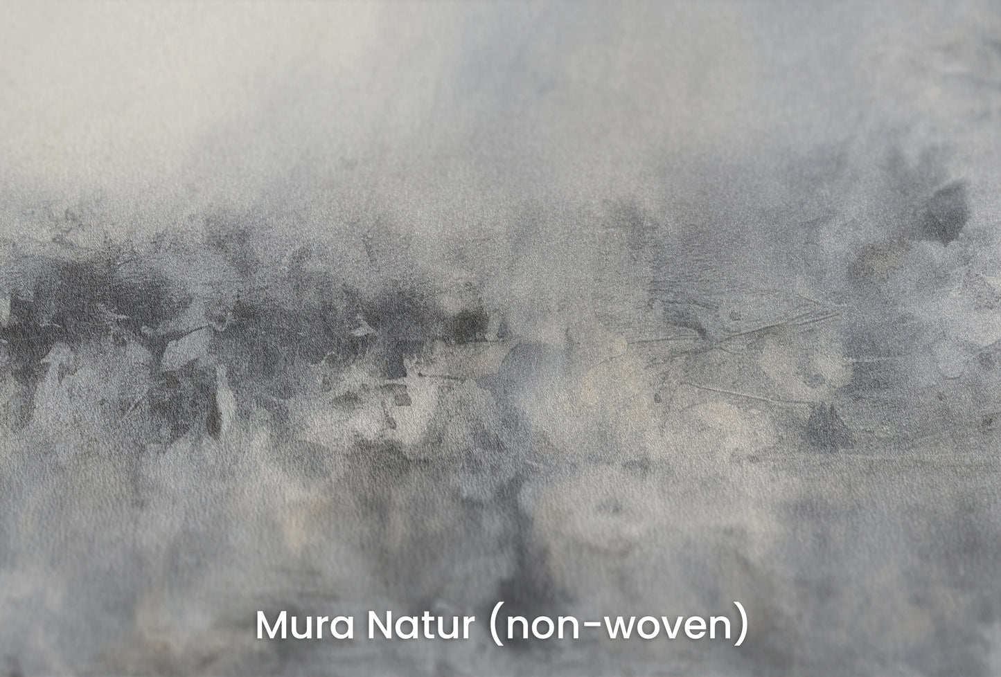 Zbliżenie na artystyczną fototapetę o nazwie Monochrome Mystery na podłożu Mura Natur (non-woven) - naturalne i ekologiczne podłoże.