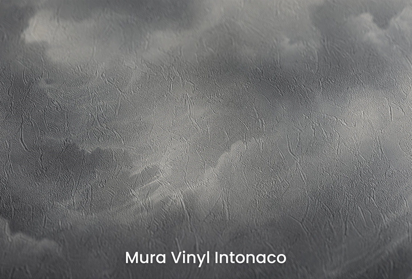 Zbliżenie na artystyczną fototapetę o nazwie Storm's Crescendo na podłożu Mura Vinyl Intonaco - struktura tartego tynku.