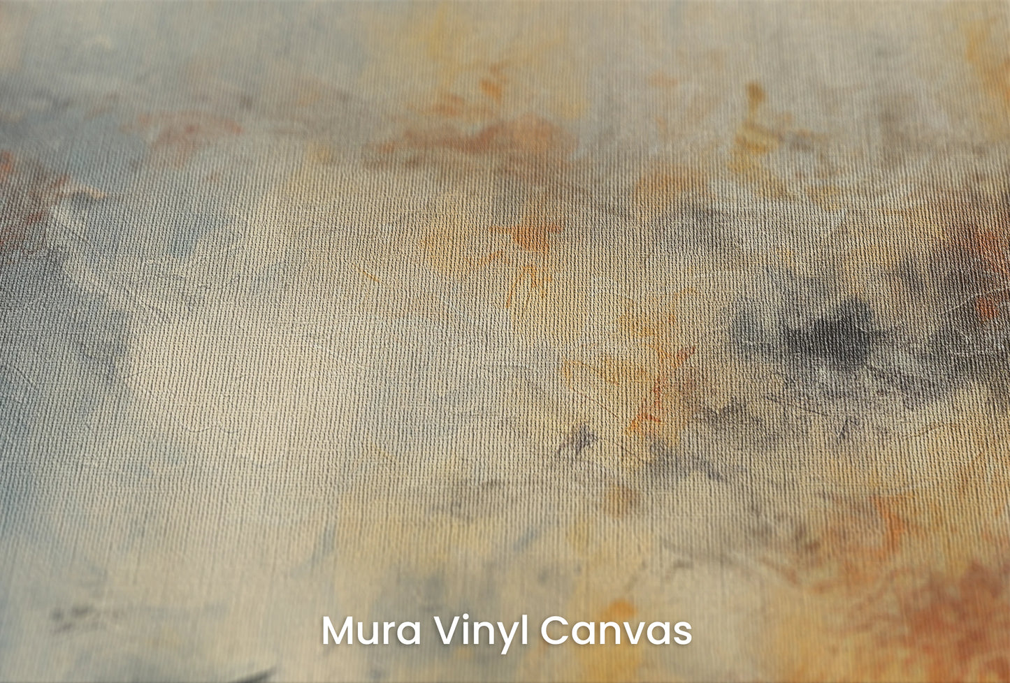 Zbliżenie na artystyczną fototapetę o nazwie Lunar Solitude na podłożu Mura Vinyl Canvas - faktura naturalnego płótna.