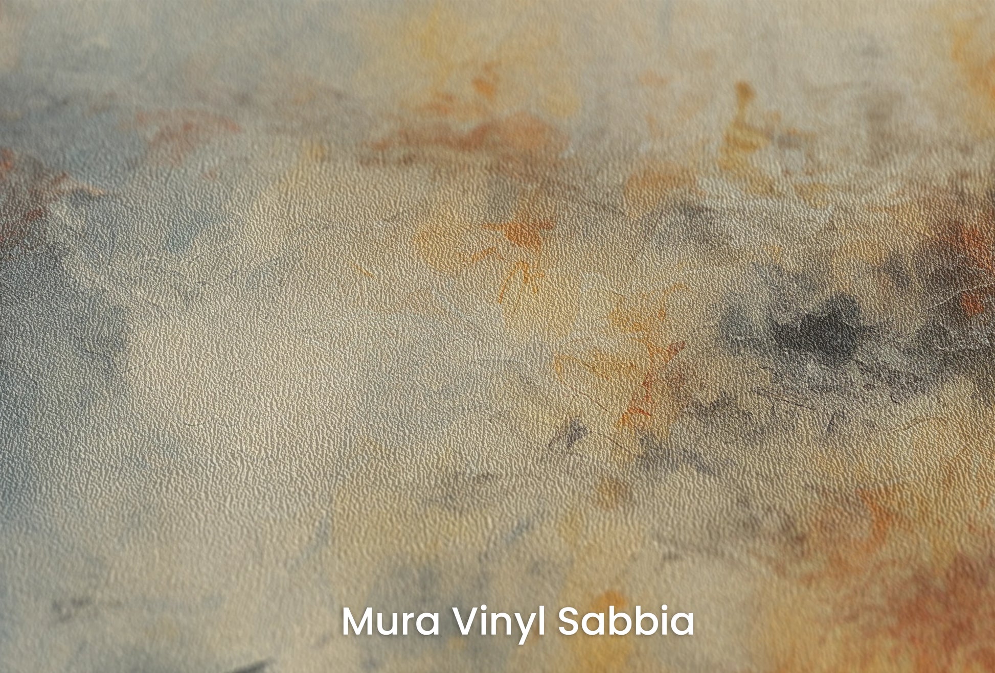 Zbliżenie na artystyczną fototapetę o nazwie Lunar Solitude na podłożu Mura Vinyl Sabbia struktura grubego ziarna piasku.
