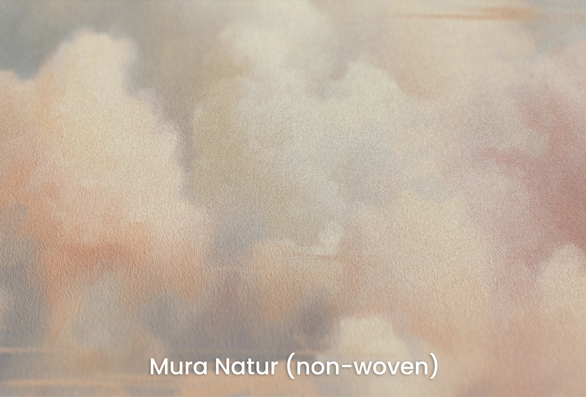 Zbliżenie na artystyczną fototapetę o nazwie Pastel Serenity na podłożu Mura Natur (non-woven) - naturalne i ekologiczne podłoże.