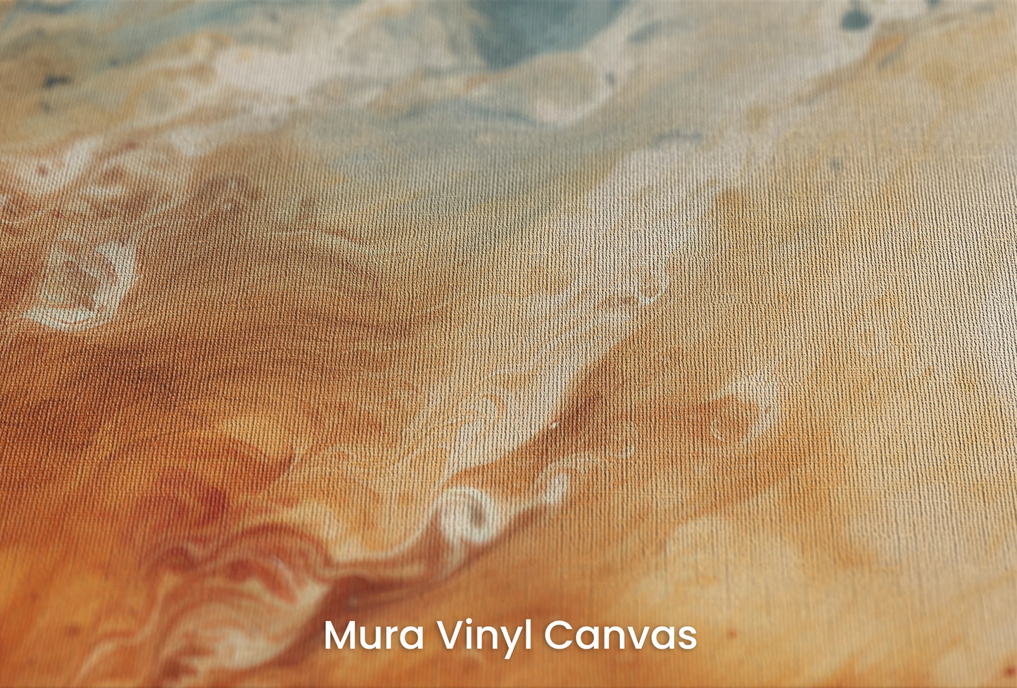 Zbliżenie na artystyczną fototapetę o nazwie Jovian Storm na podłożu Mura Vinyl Canvas - faktura naturalnego płótna.
