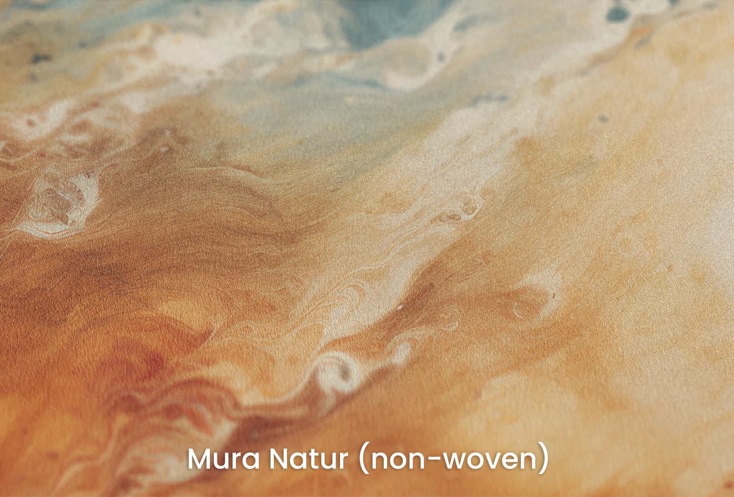Zbliżenie na artystyczną fototapetę o nazwie Jovian Storm na podłożu Mura Natur (non-woven) - naturalne i ekologiczne podłoże.
