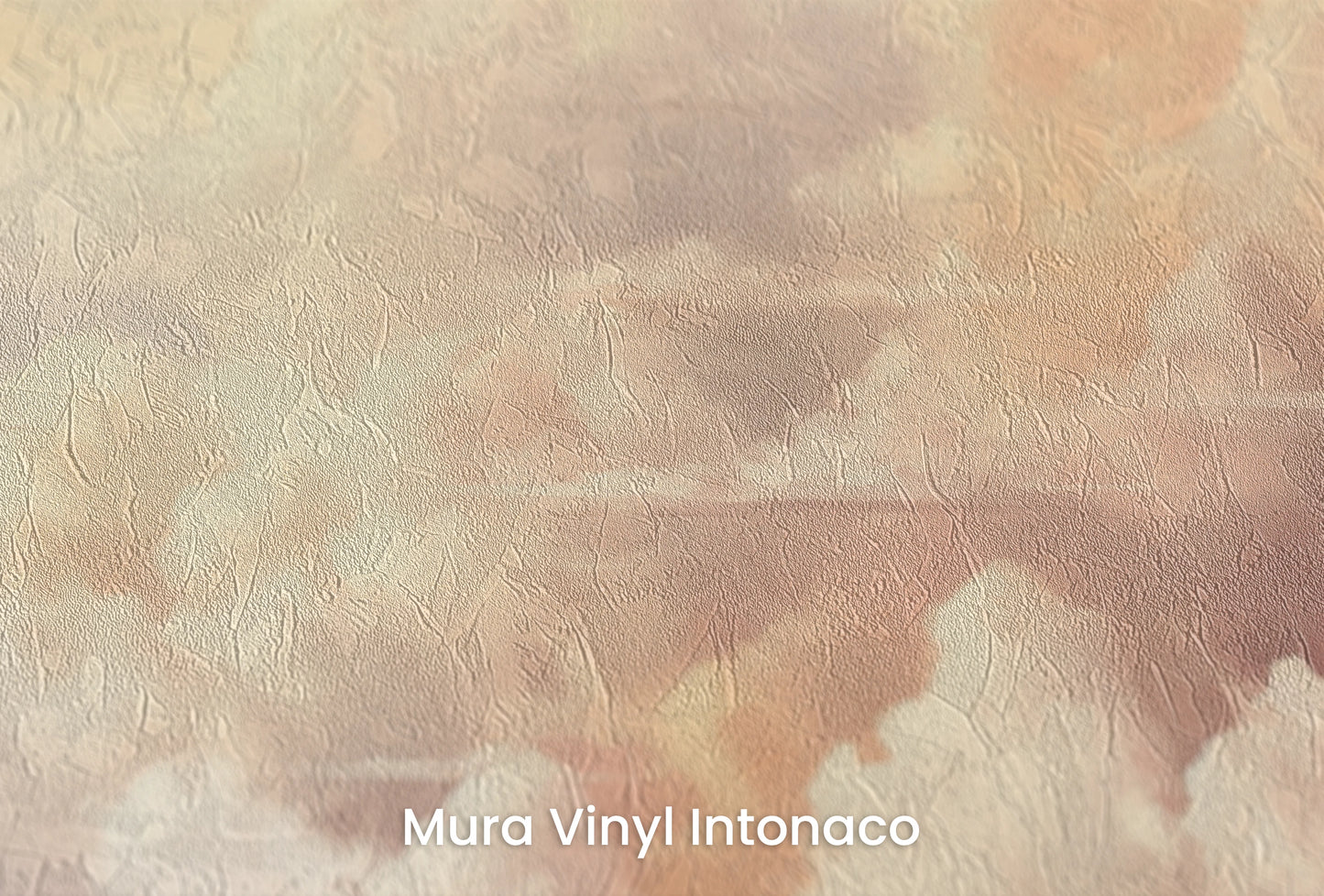 Zbliżenie na artystyczną fototapetę o nazwie Morning's Warmth na podłożu Mura Vinyl Intonaco - struktura tartego tynku.