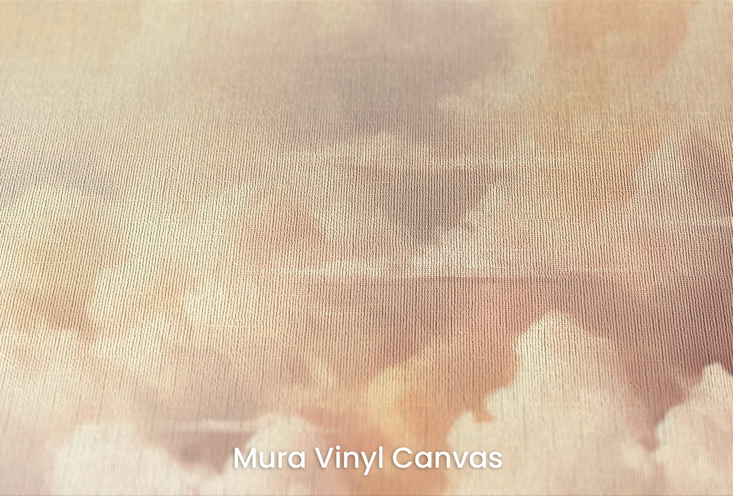 Zbliżenie na artystyczną fototapetę o nazwie Morning's Warmth na podłożu Mura Vinyl Canvas - faktura naturalnego płótna.