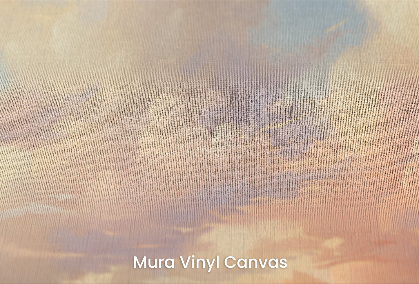 Zbliżenie na artystyczną fototapetę o nazwie Evening Glow na podłożu Mura Vinyl Canvas - faktura naturalnego płótna.