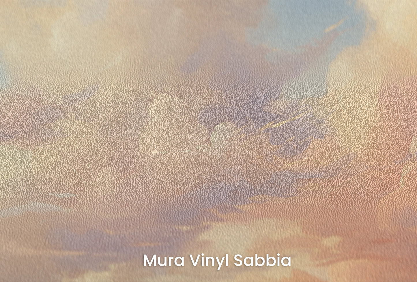 Zbliżenie na artystyczną fototapetę o nazwie Evening Glow na podłożu Mura Vinyl Sabbia struktura grubego ziarna piasku.