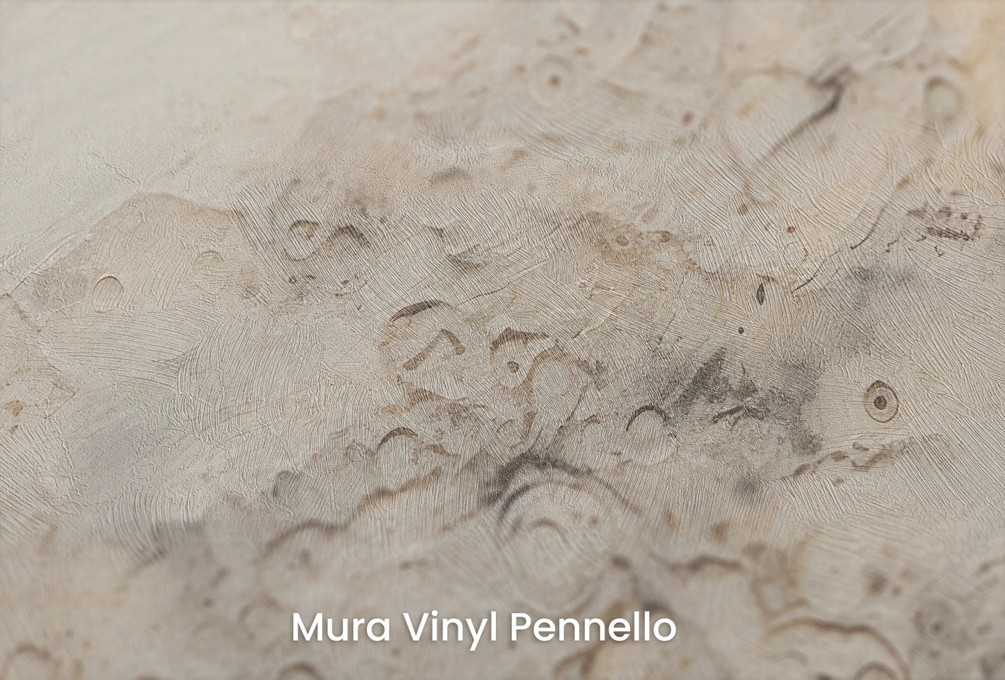Zbliżenie na artystyczną fototapetę o nazwie Celestial Warmth na podłożu Mura Vinyl Pennello - faktura pociągnięć pędzla malarskiego.