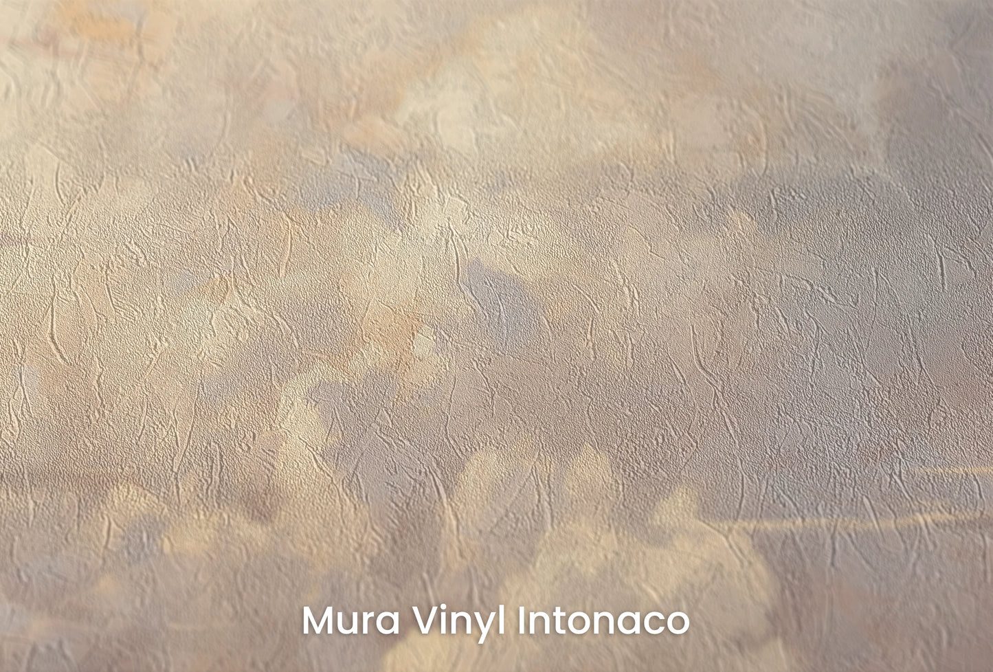 Zbliżenie na artystyczną fototapetę o nazwie Daybreak Delight na podłożu Mura Vinyl Intonaco - struktura tartego tynku.