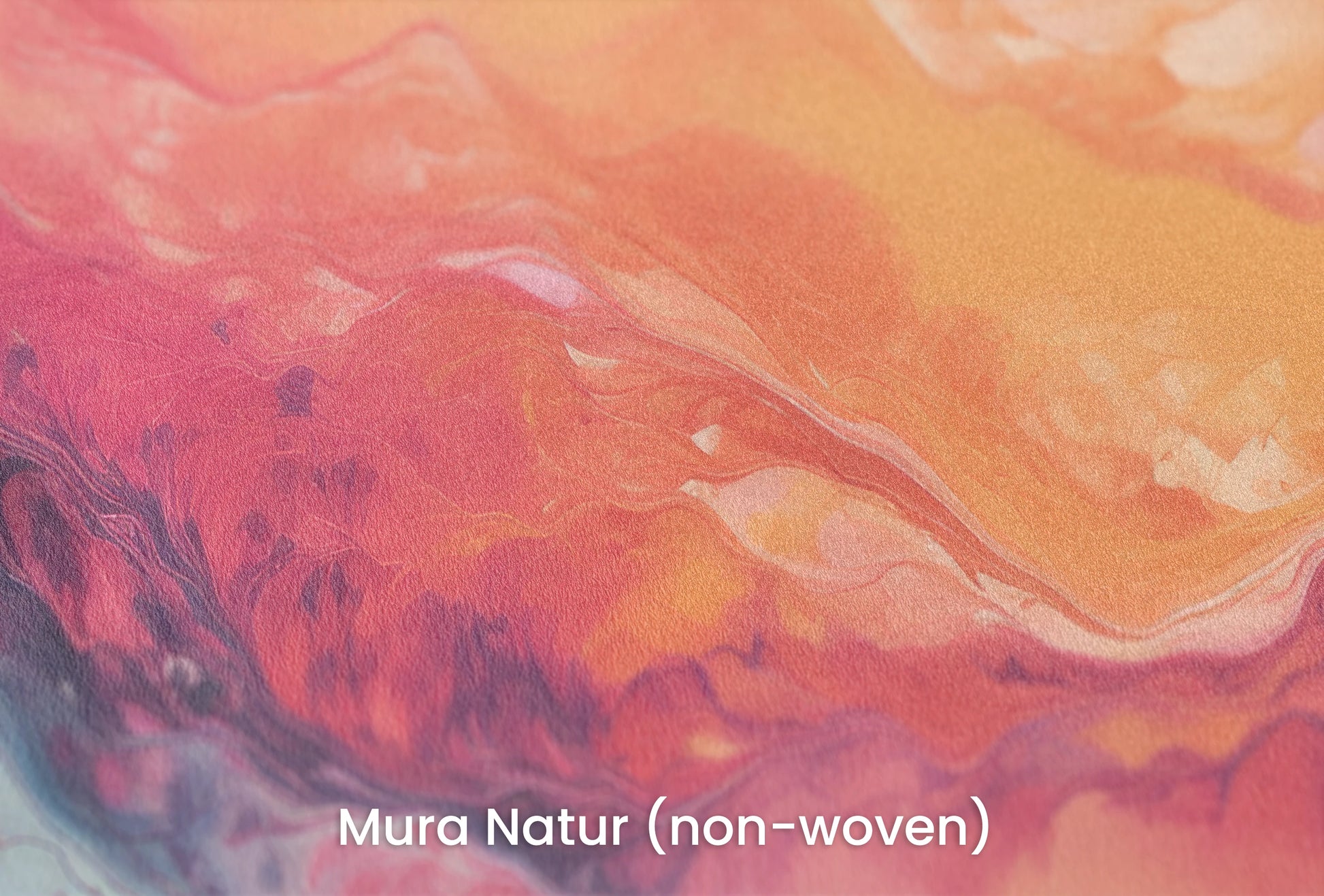 Zbliżenie na artystyczną fototapetę o nazwie Neptune's Flow na podłożu Mura Natur (non-woven) - naturalne i ekologiczne podłoże.