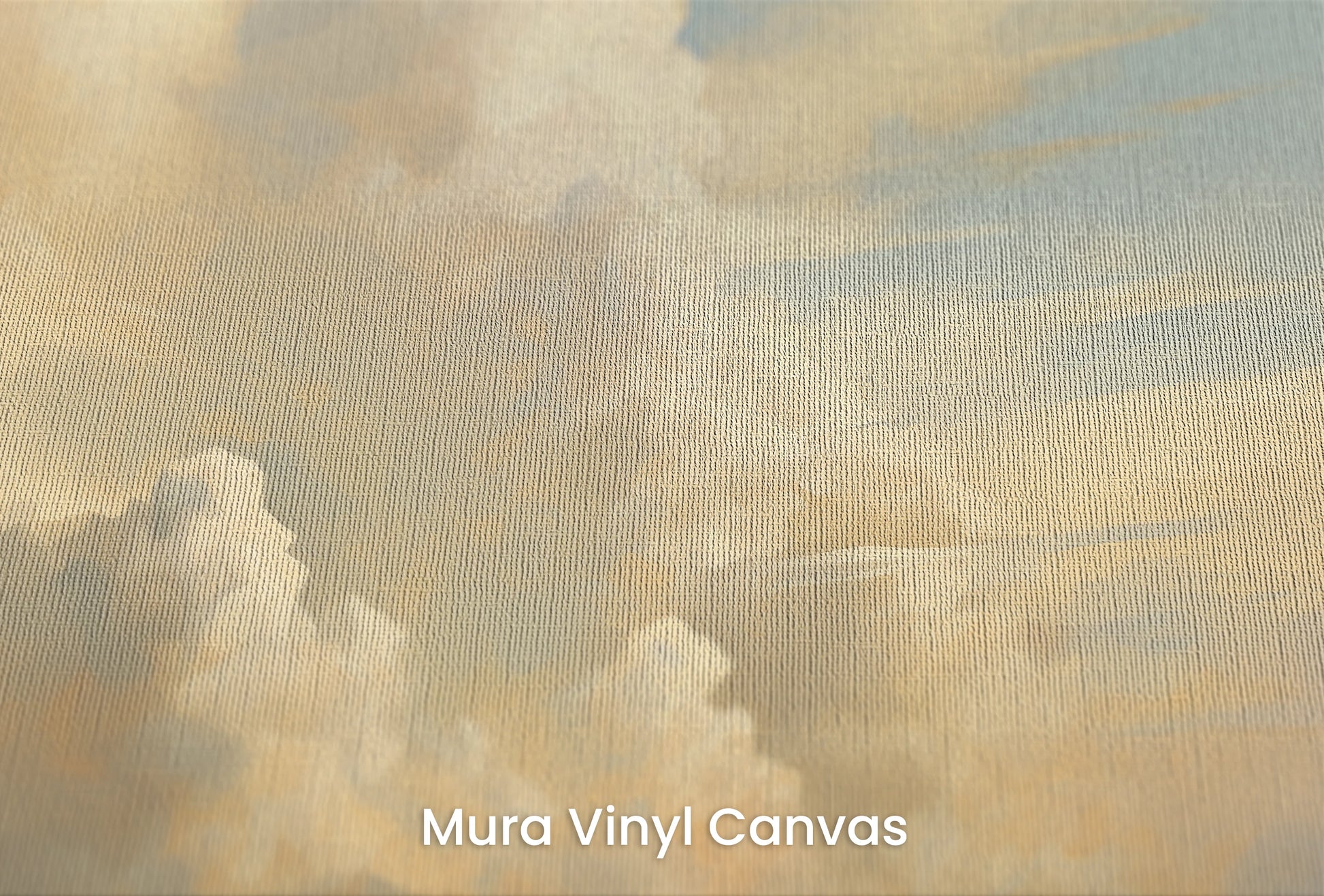 Zbliżenie na artystyczną fototapetę o nazwie Sunset Canvas na podłożu Mura Vinyl Canvas - faktura naturalnego płótna.