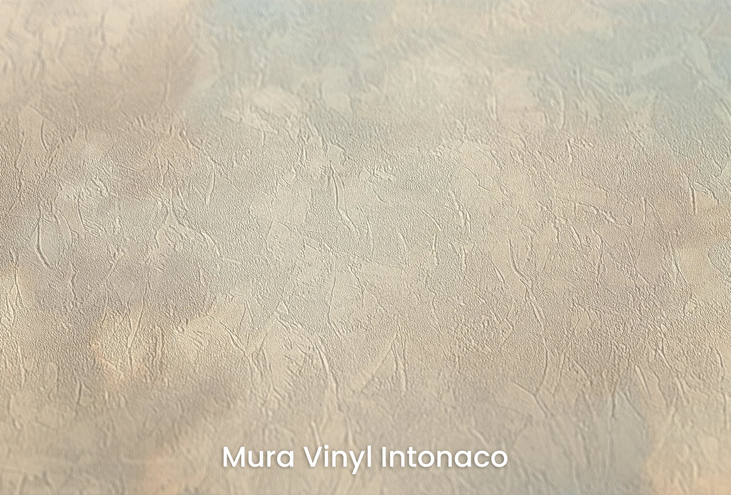 Zbliżenie na artystyczną fototapetę o nazwie Cotton Whispers na podłożu Mura Vinyl Intonaco - struktura tartego tynku.