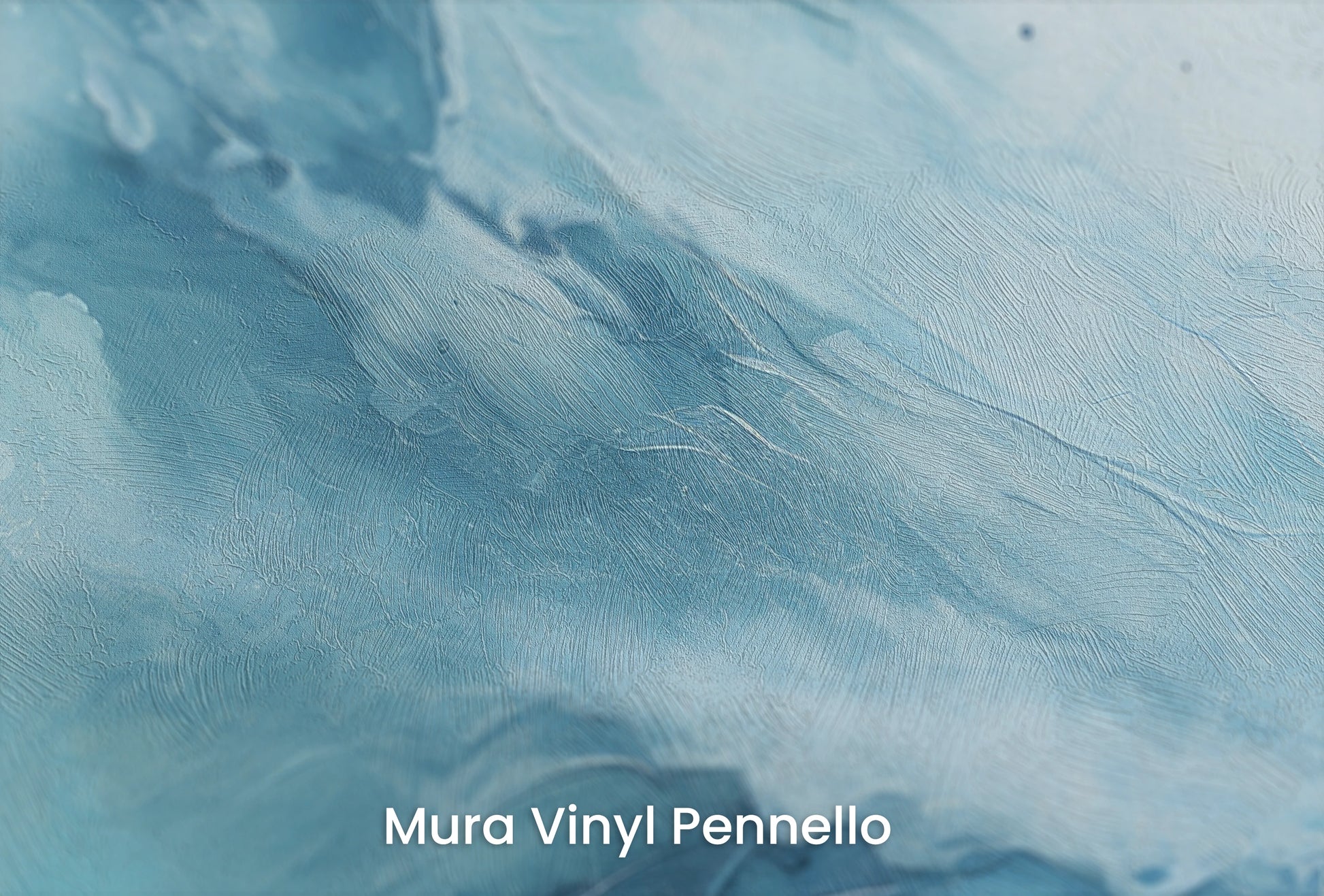 Zbliżenie na artystyczną fototapetę o nazwie Terran Rise na podłożu Mura Vinyl Pennello - faktura pociągnięć pędzla malarskiego.