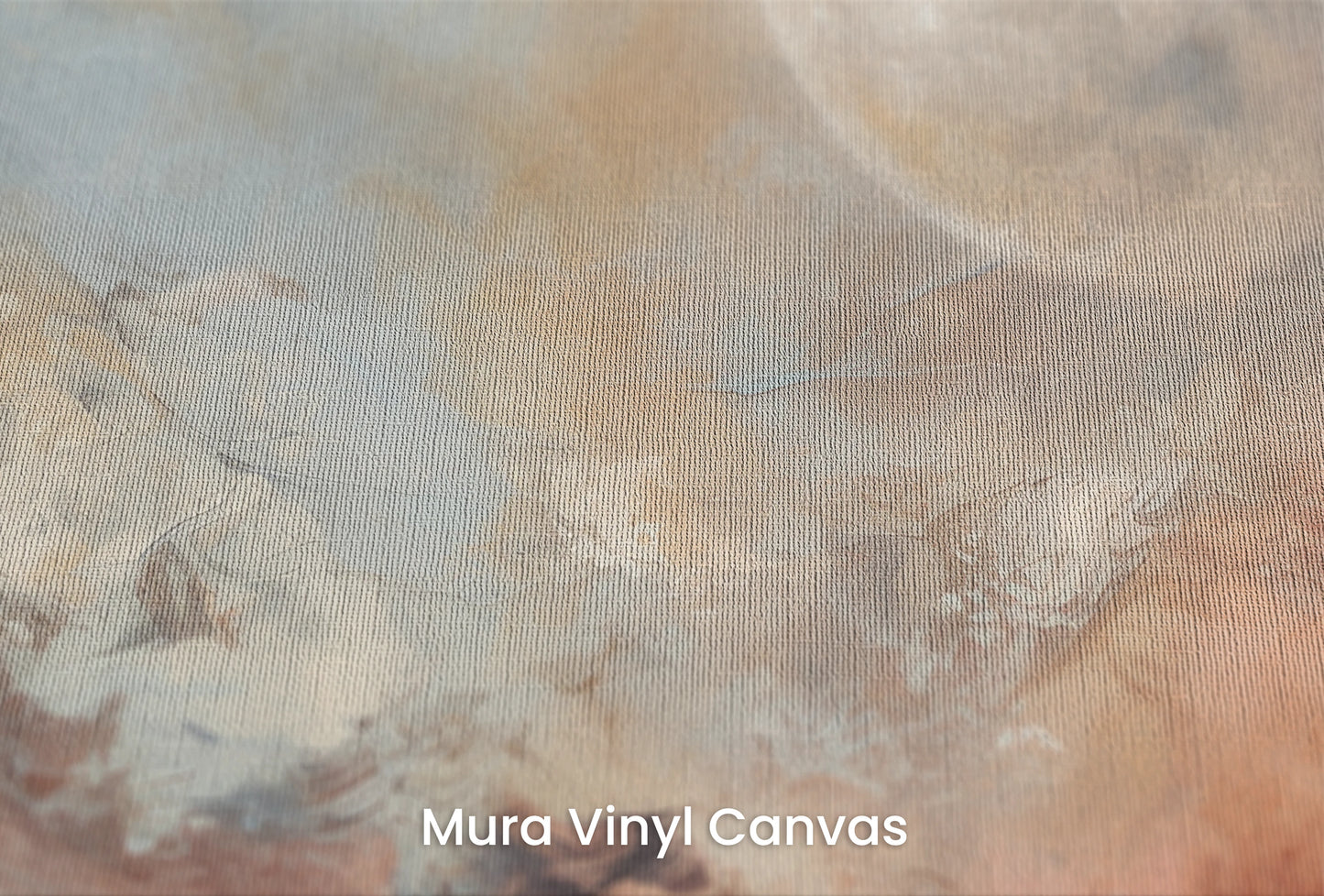 Zbliżenie na artystyczną fototapetę o nazwie Moon's Monochrome na podłożu Mura Vinyl Canvas - faktura naturalnego płótna.