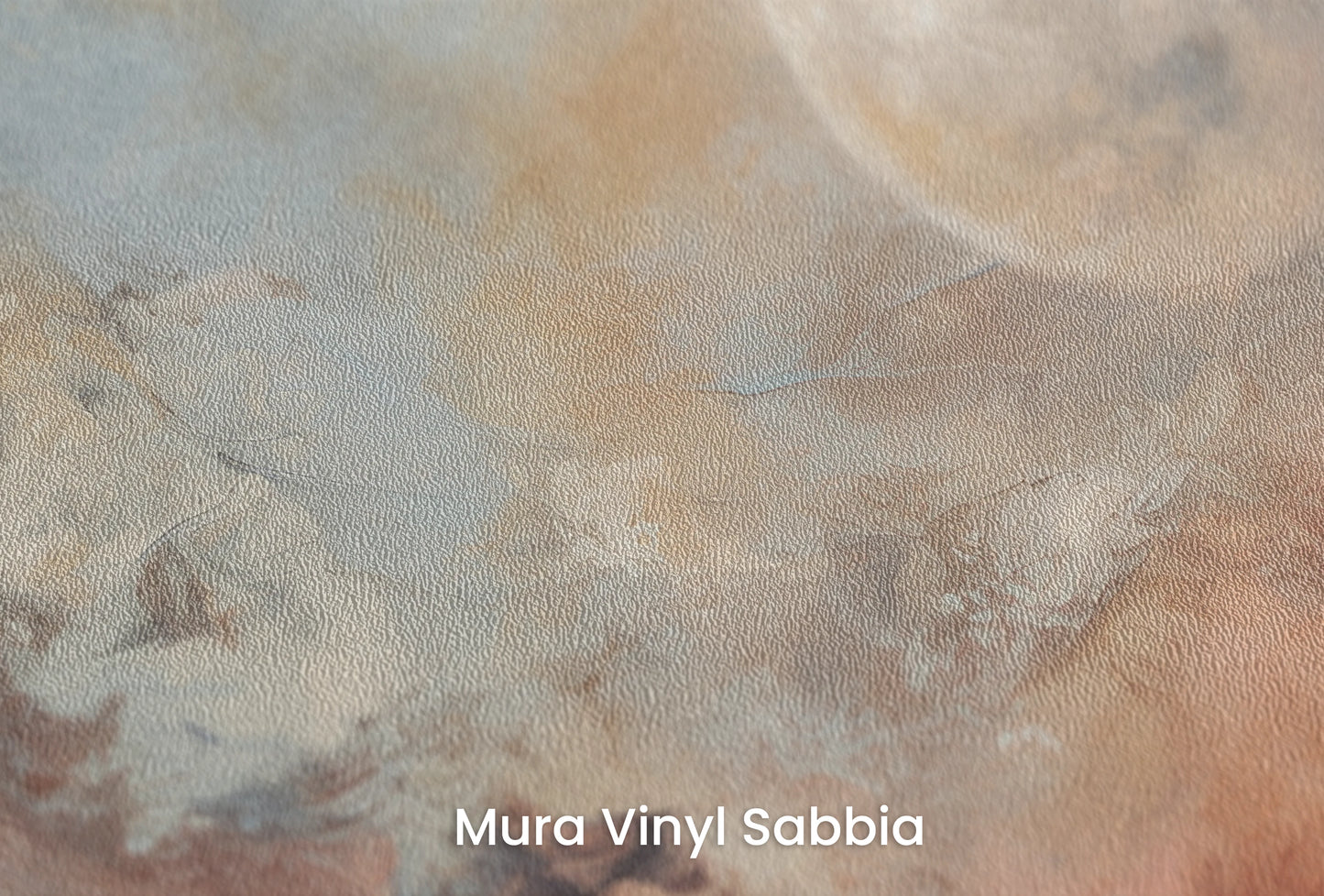 Zbliżenie na artystyczną fototapetę o nazwie Moon's Monochrome na podłożu Mura Vinyl Sabbia struktura grubego ziarna piasku.