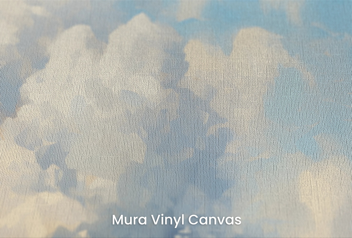 Zbliżenie na artystyczną fototapetę o nazwie Ethereal Fields na podłożu Mura Vinyl Canvas - faktura naturalnego płótna.