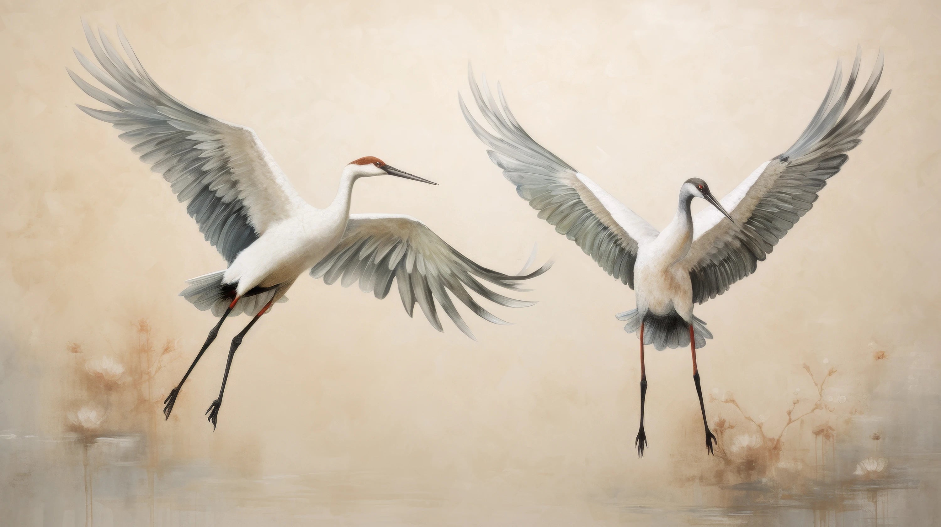 Podgląd wzoru: Prezentacja całego wzoru fototapety o nazwie Graceful Leap