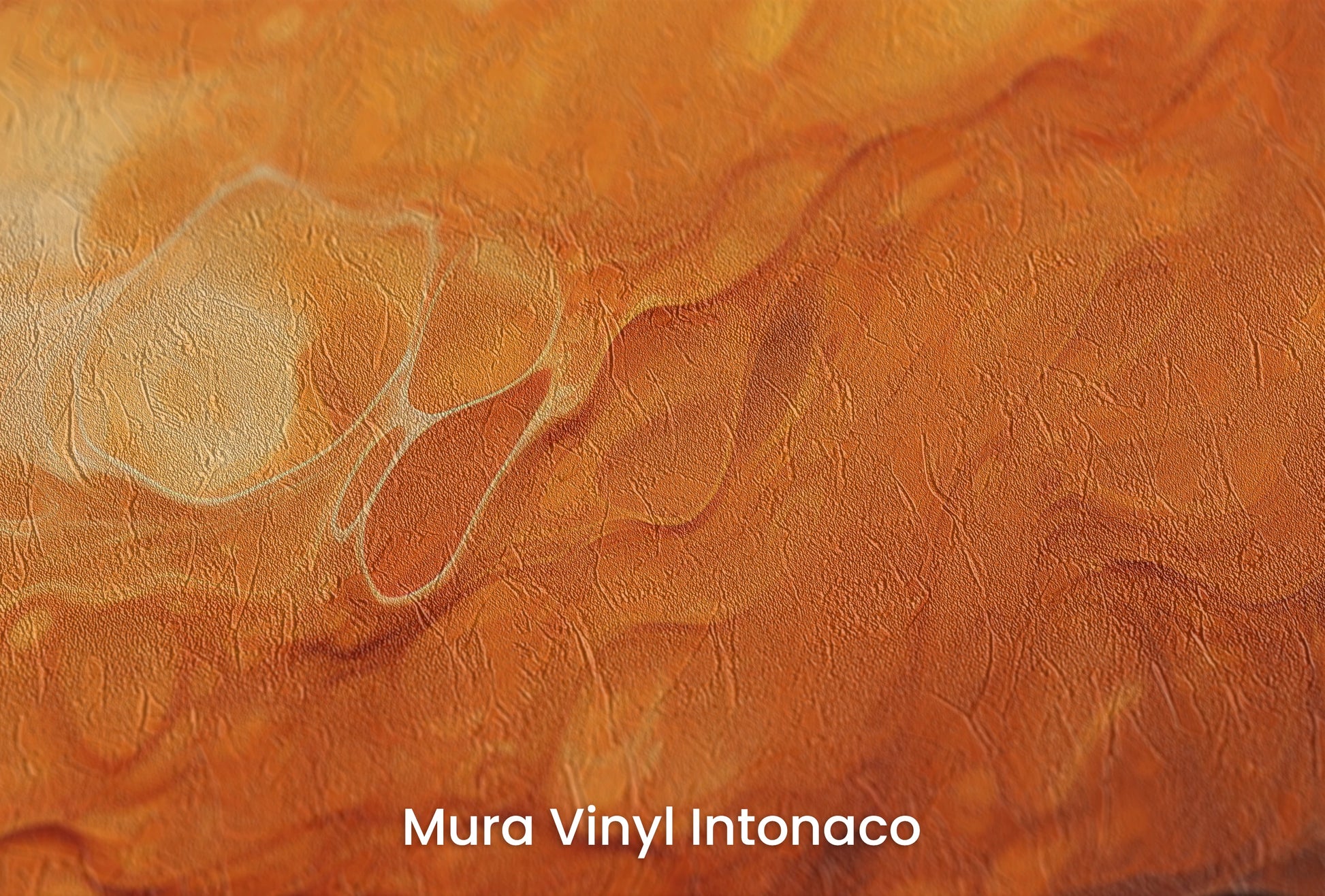 Zbliżenie na artystyczną fototapetę o nazwie Mercurial Craters na podłożu Mura Vinyl Intonaco - struktura tartego tynku.