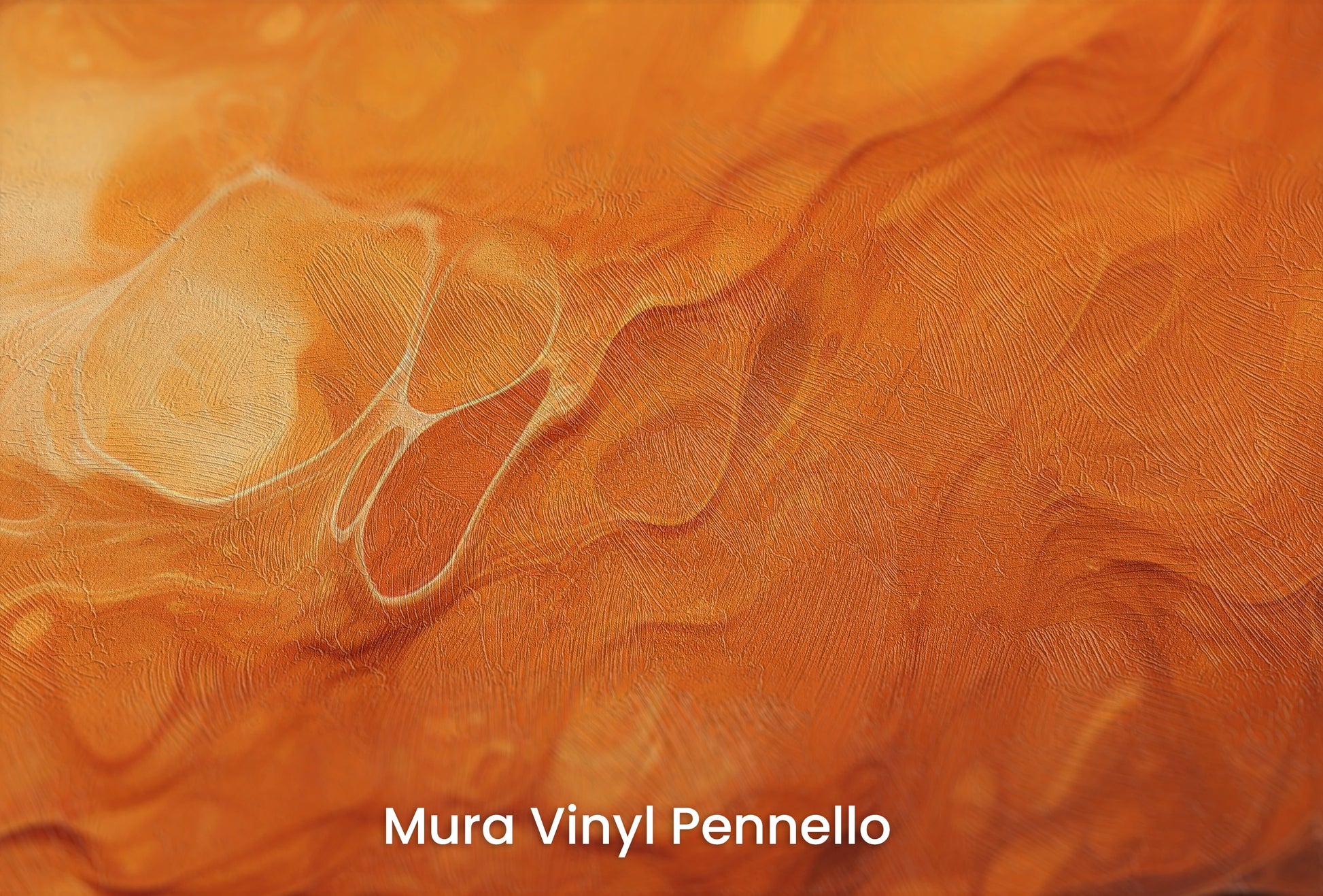 Zbliżenie na artystyczną fototapetę o nazwie Mercurial Craters na podłożu Mura Vinyl Pennello - faktura pociągnięć pędzla malarskiego.