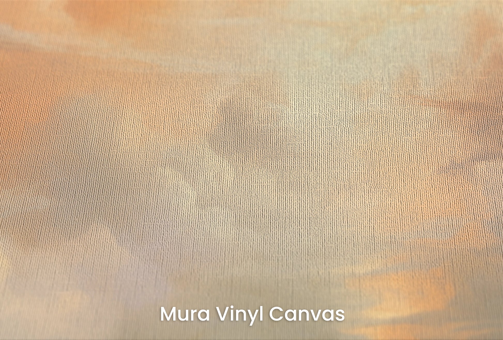 Zbliżenie na artystyczną fototapetę o nazwie Daybreak Musing na podłożu Mura Vinyl Canvas - faktura naturalnego płótna.