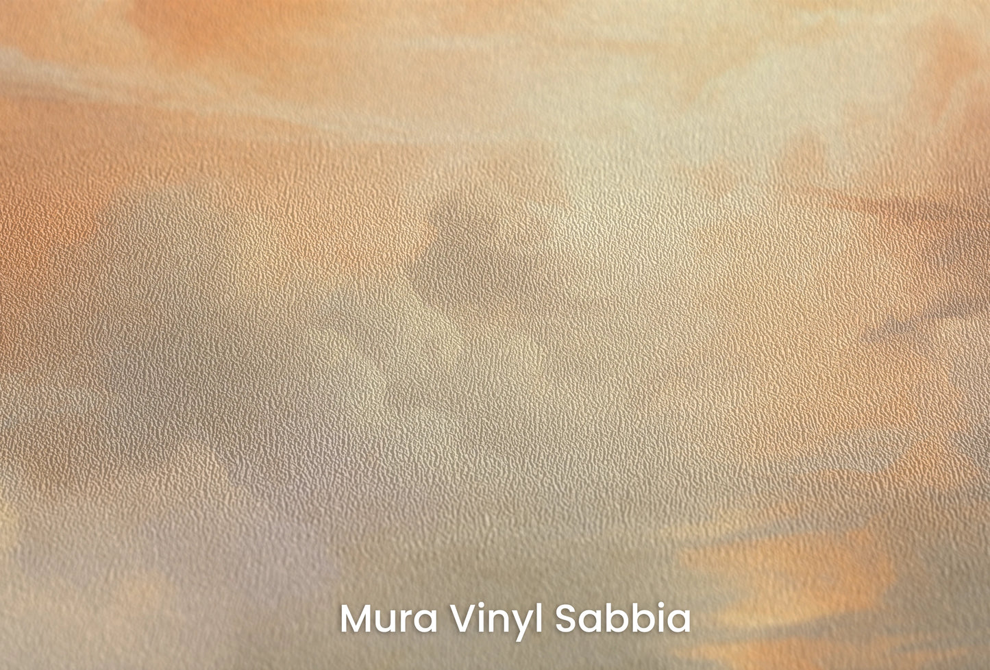 Zbliżenie na artystyczną fototapetę o nazwie Daybreak Musing na podłożu Mura Vinyl Sabbia struktura grubego ziarna piasku.