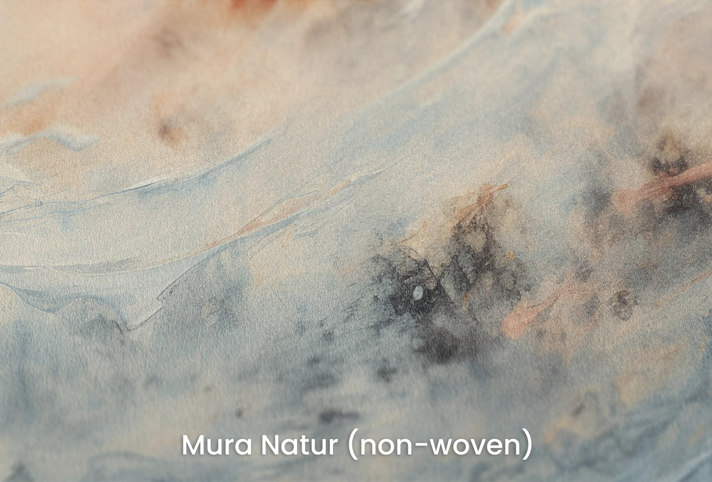 Zbliżenie na artystyczną fototapetę o nazwie Moon's Tranquility na podłożu Mura Natur (non-woven) - naturalne i ekologiczne podłoże.