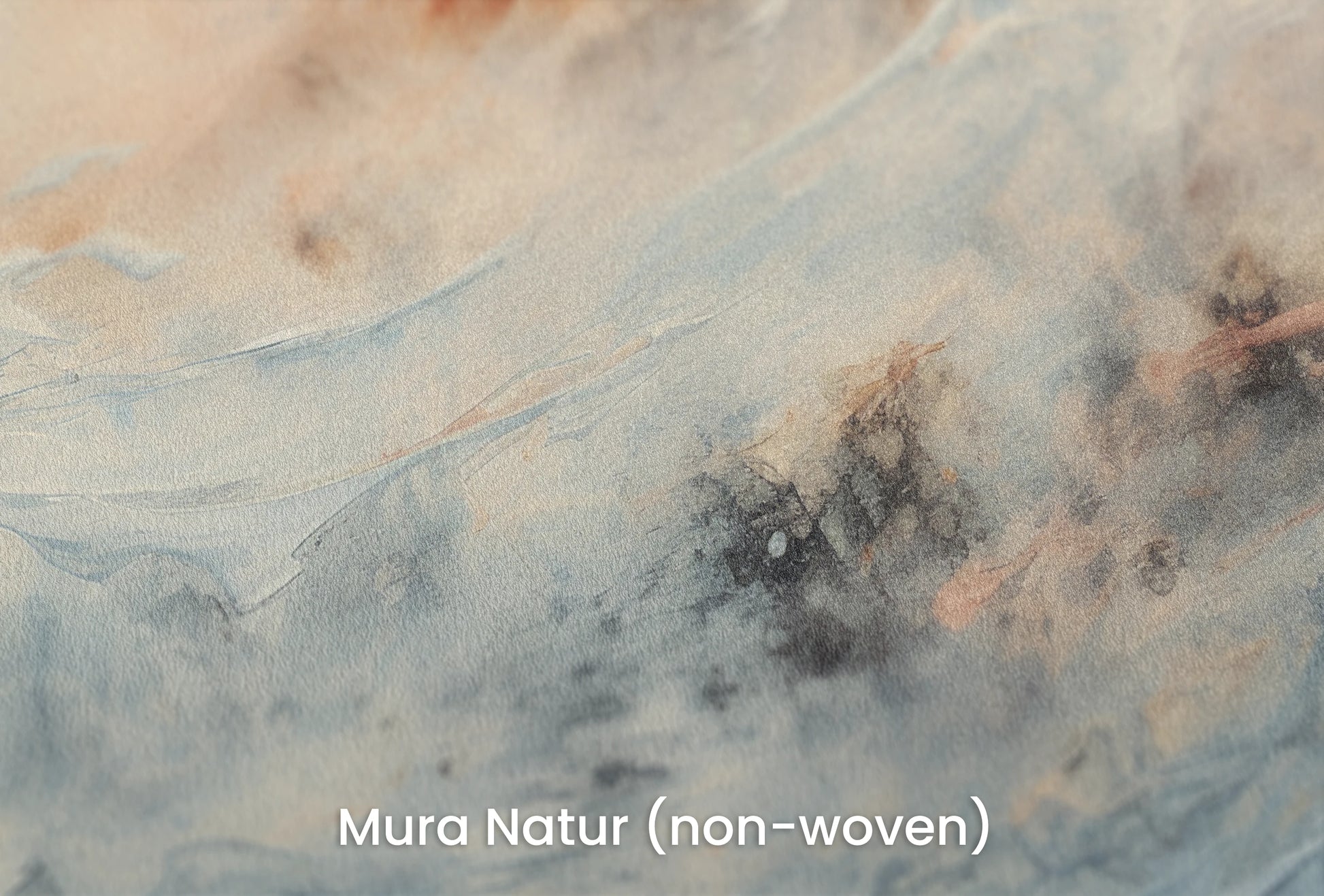 Zbliżenie na artystyczną fototapetę o nazwie Moon's Tranquility na podłożu Mura Natur (non-woven) - naturalne i ekologiczne podłoże.