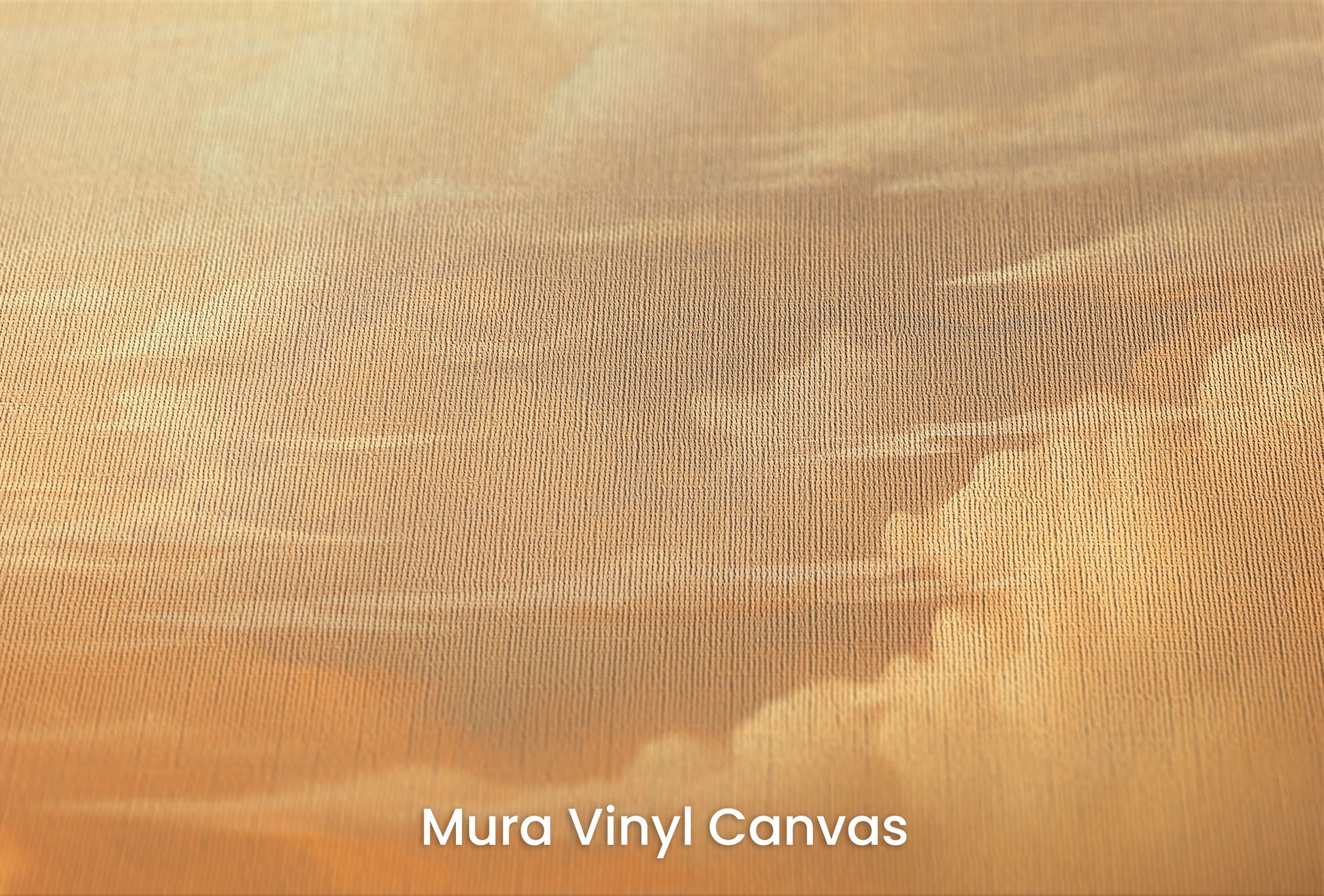 Zbliżenie na artystyczną fototapetę o nazwie Celestial Glow na podłożu Mura Vinyl Canvas - faktura naturalnego płótna.
