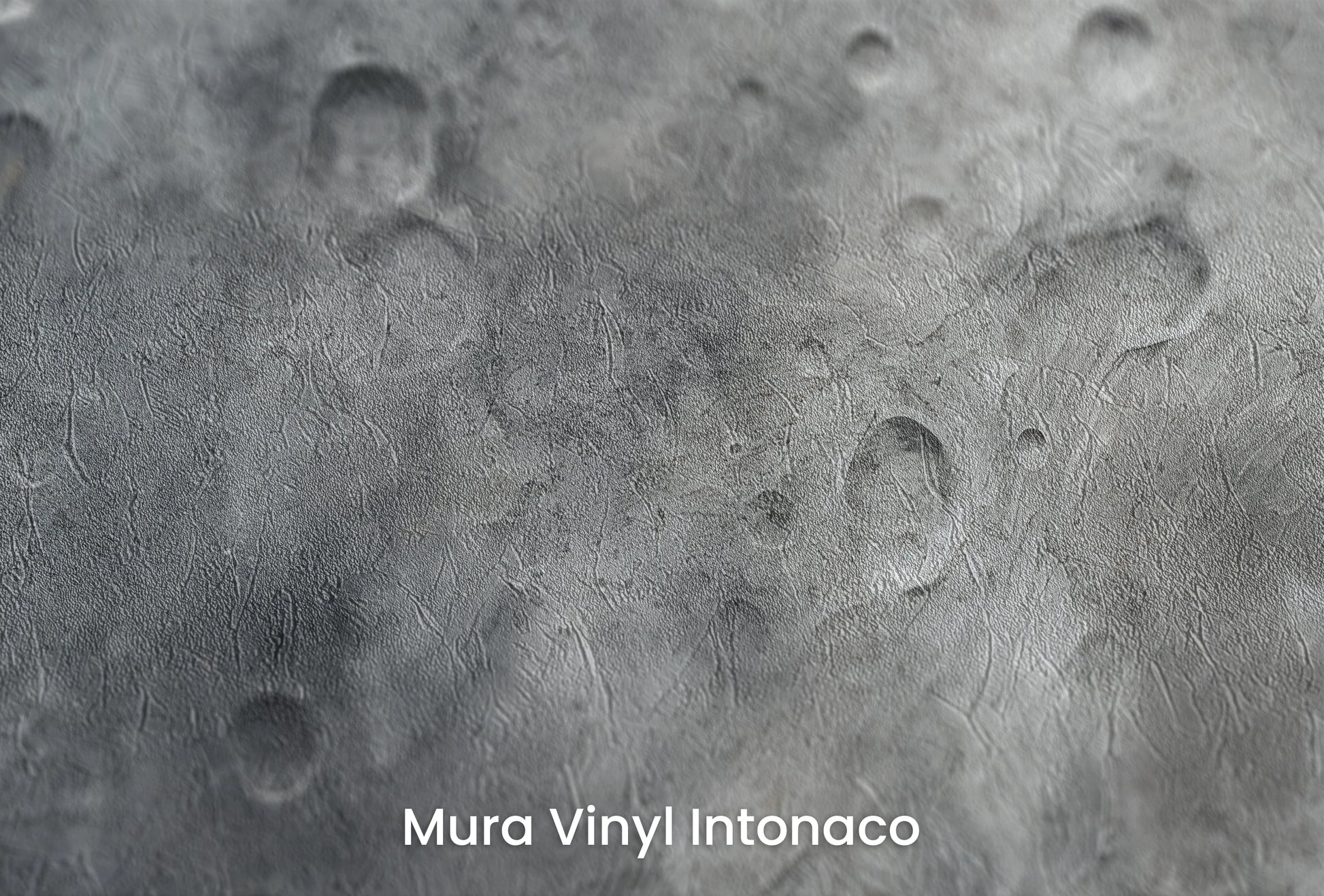 Zbliżenie na artystyczną fototapetę o nazwie Lunar Desert na podłożu Mura Vinyl Intonaco - struktura tartego tynku.