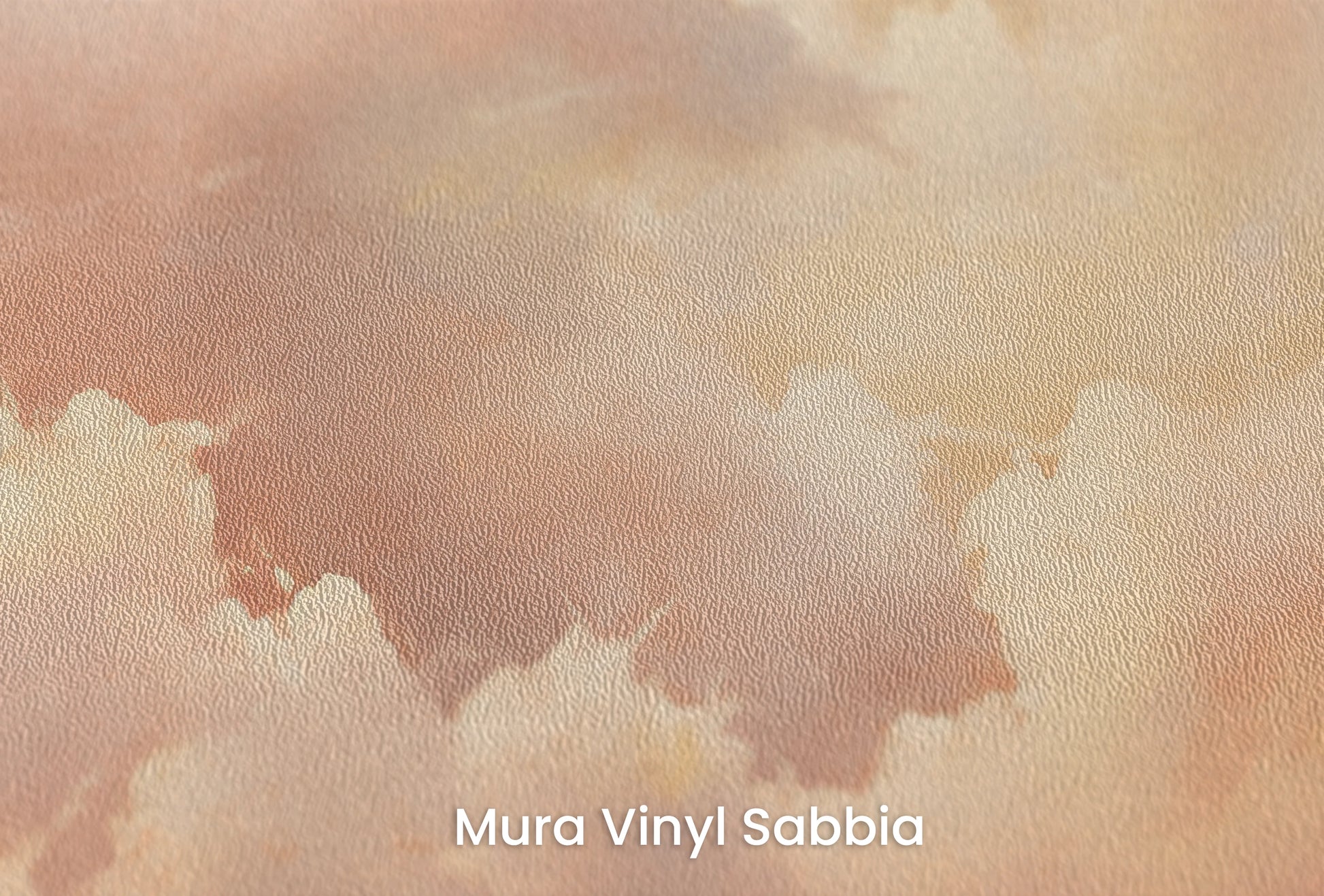 Zbliżenie na artystyczną fototapetę o nazwie Amber Tranquility na podłożu Mura Vinyl Sabbia struktura grubego ziarna piasku.