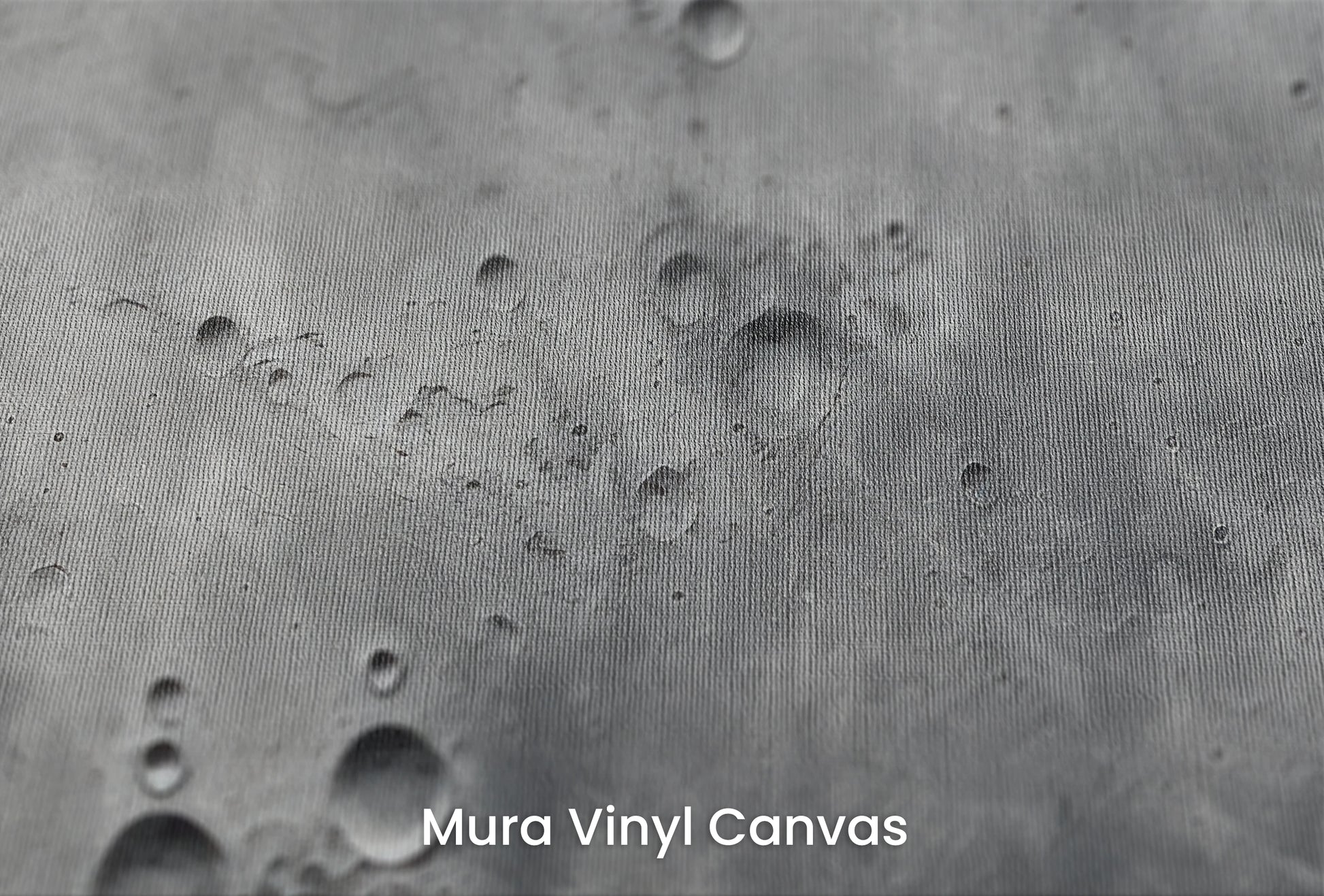 Zbliżenie na artystyczną fototapetę o nazwie Lunar Surface na podłożu Mura Vinyl Canvas - faktura naturalnego płótna.