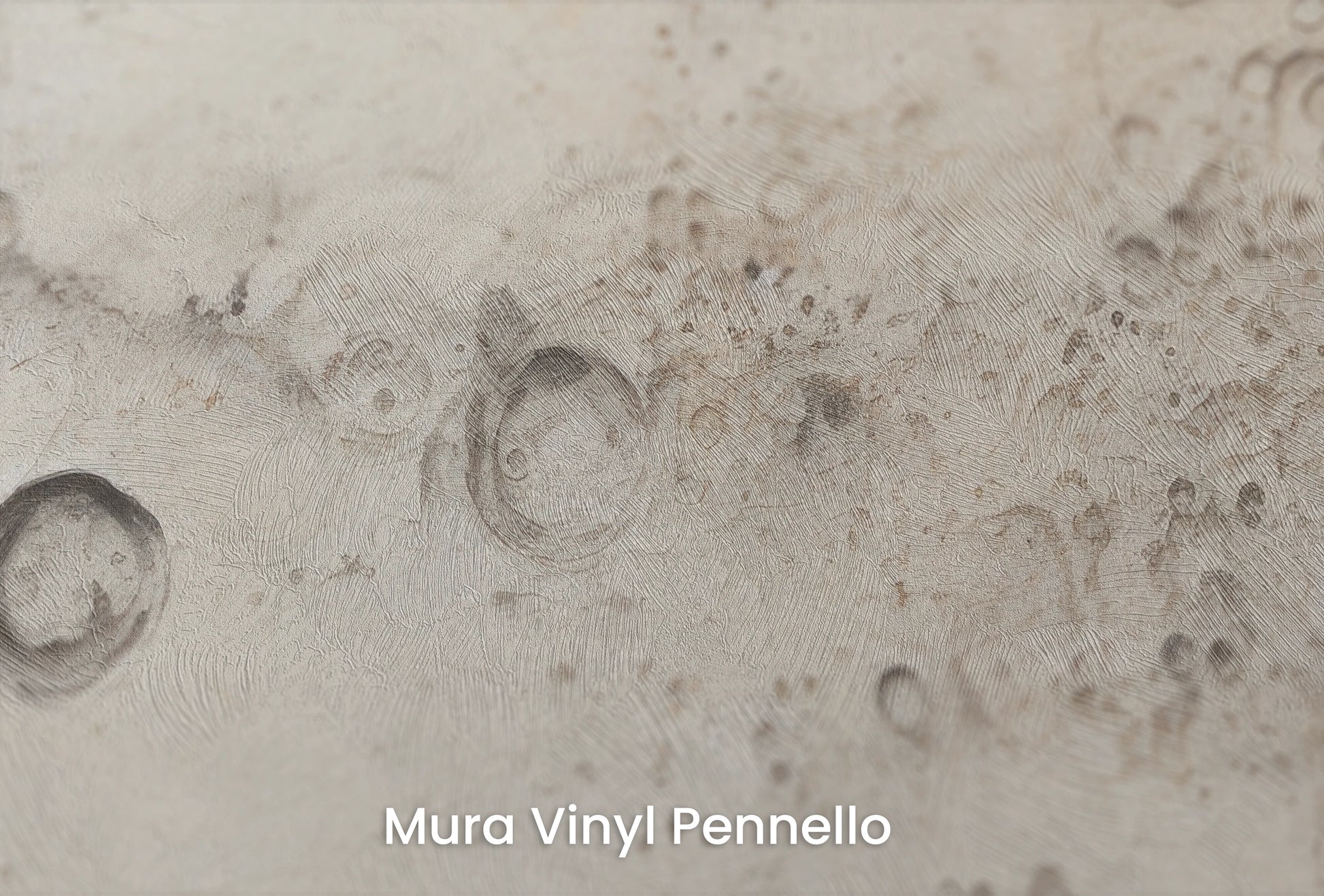 Zbliżenie na artystyczną fototapetę o nazwie Jupiter's Swirl na podłożu Mura Vinyl Pennello - faktura pociągnięć pędzla malarskiego.