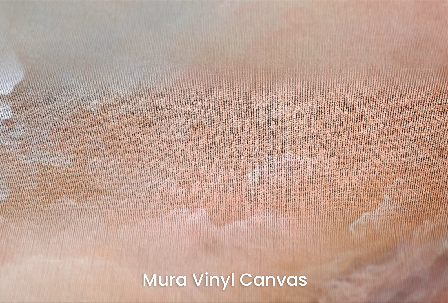 Zbliżenie na artystyczną fototapetę o nazwie Lunar Silence na podłożu Mura Vinyl Canvas - faktura naturalnego płótna.