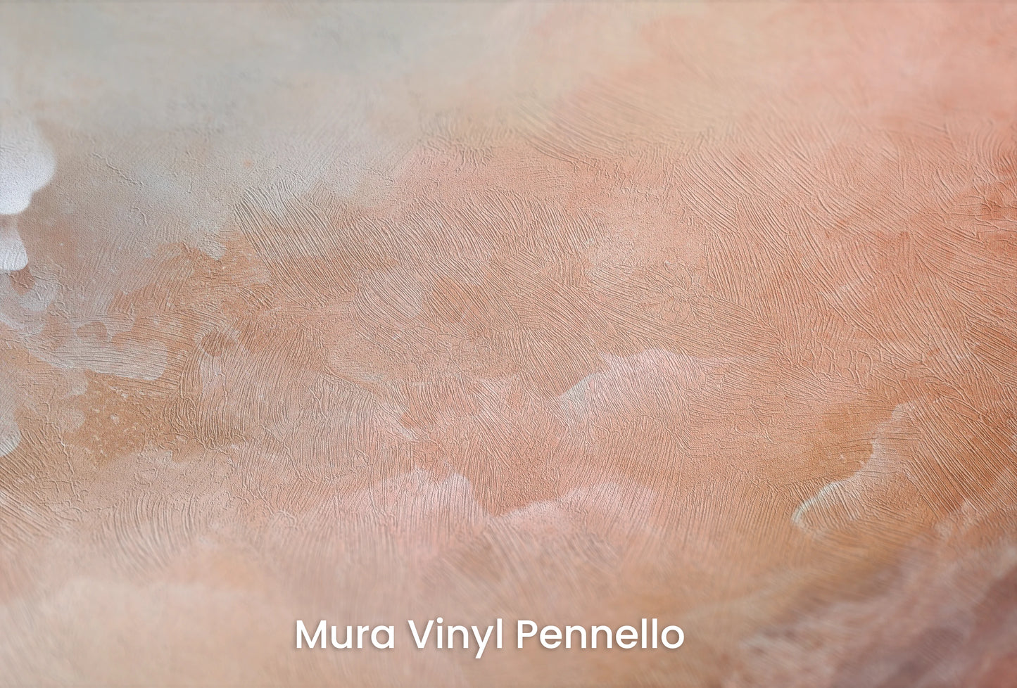 Zbliżenie na artystyczną fototapetę o nazwie Lunar Silence na podłożu Mura Vinyl Pennello - faktura pociągnięć pędzla malarskiego.